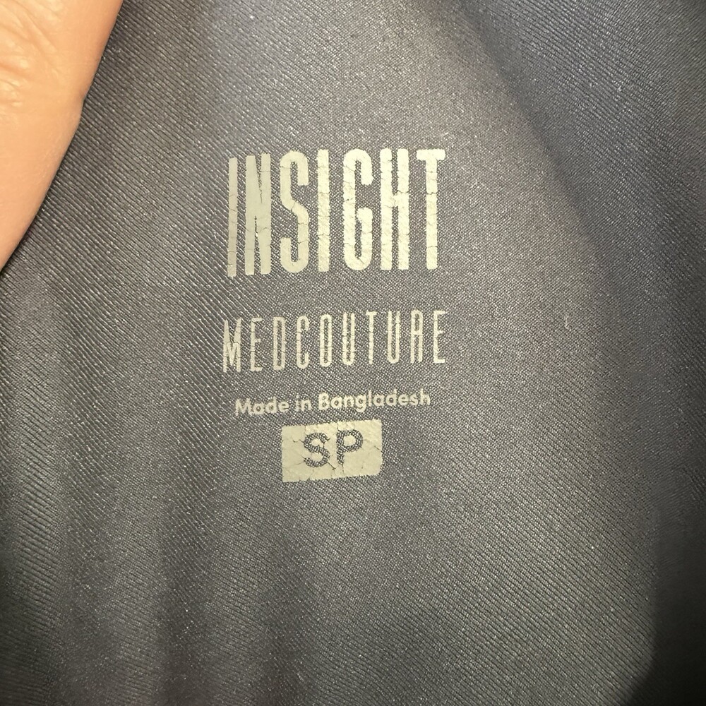 Med Couture Insight Gray Jogger Scrubs Medium Petite Pants EUC - Picture 10 of 10
